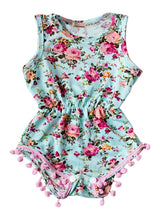 Load image into Gallery viewer, 2018 Multitrust Summer Baby Girl Pretty Flower Tassel Romper Child Rosy Baby Girl baby floral romper baby girl jumpsuit outfits