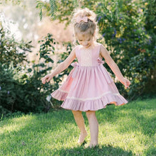 Load image into Gallery viewer, pudcoco 2018 Summer baby Girl Princess Dress pink lace Dresses baby girl Sleeveless dress baby girl