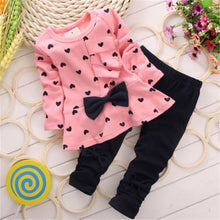 Load image into Gallery viewer, baby girl brand 2PCS  Baby Girl Dress Outfits Tops Shirt  clothes baby girl Long Sleeve Clothes Set baby girl clothes