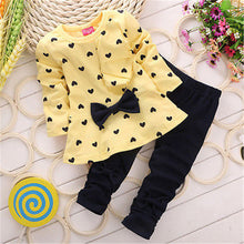Load image into Gallery viewer, baby girl brand 2PCS  Baby Girl Dress Outfits Tops Shirt  clothes baby girl Long Sleeve Clothes Set baby girl clothes
